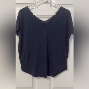 GAP Luxe Dark Green V-Neck Tee